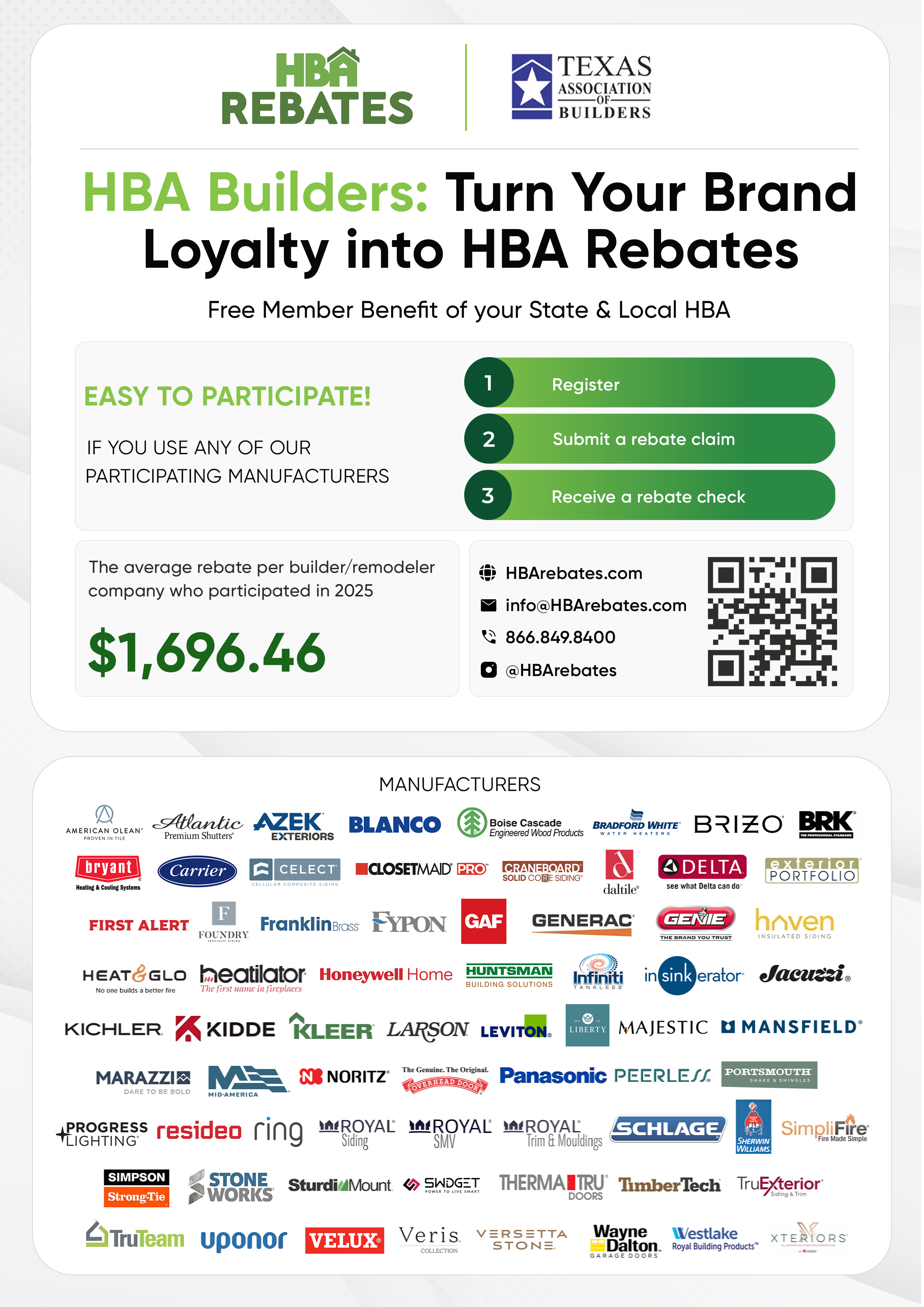 HBA REBATE FLYER